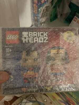 LEGO SDCC 41490 BRICKHEADZ 2016 SUPERMAN & WONDER WOMAN EXCLUSIVE NEU MISB