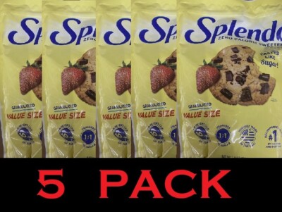 5x SPLENDA Zero Calorie Granulated Sweetener 1.2 LB VALUE SIZE Bag - 5 PACK