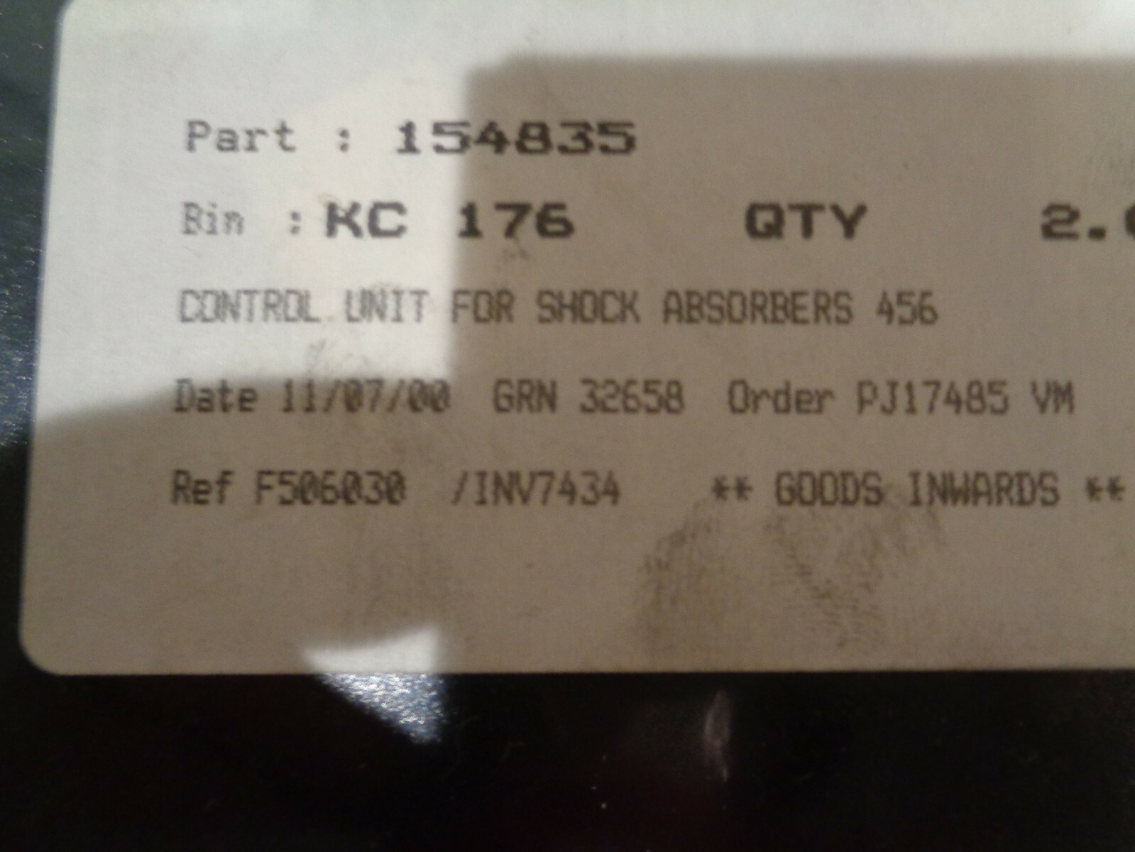 Ferrari 456 GT / GTA - Shock Absorber ECU / Control Unit - P/N 154835