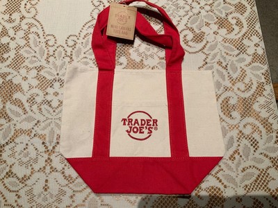 RED Valentine s Day, Lunar New Year Trader Joe s MINI Canvas Tote Bag  