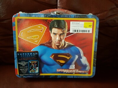 Superman Return (DVD) Tin Lunch Box! Comic Book! BRAND NEW! Hard to find!