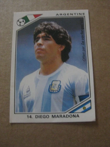 LA VACHE QUI RIT " DIEGO MARADONA "  ARGENTINE  COUPE DU MONDE ITALIE 90  PANINI