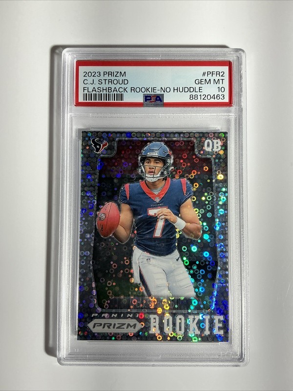 2023 Panini Prizm C.J. Stroud #PFR-2 Flashback Rookie No Huddle PSA 10 Gem Mint