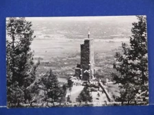Rogers Shrine Sun Cheyenne Mt Broadmoor CO Sprgs Sanborn S-930 RPPC Unused PC10