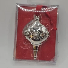 Regent Square Silver Plated Christmas Ornament  NIB