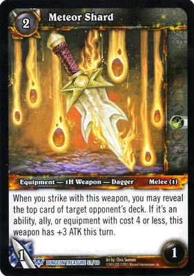WOW TCG Meteor Shard Dungeon Treasure 51/60 - WORLD OF WARCRAFT ENG MINT