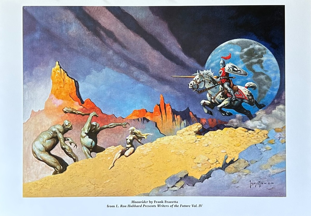 FRANK FRAZETTA rare SET OF 8 fine art prints 12x17 LRH Exclusive
