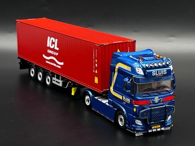 DAF XF SSC + Anhänger + 40ft Container ''Sluis'' WSI LKW Modelle 1:50