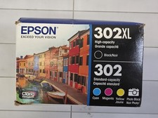 Epson 302XL 302 Black Cyan Magenta Yellow Photo Black Ink Cartridges Exp 09/2024