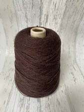 Vintage Brown Cone Acrylic Wool 383g Machine Knitting Dye 168 