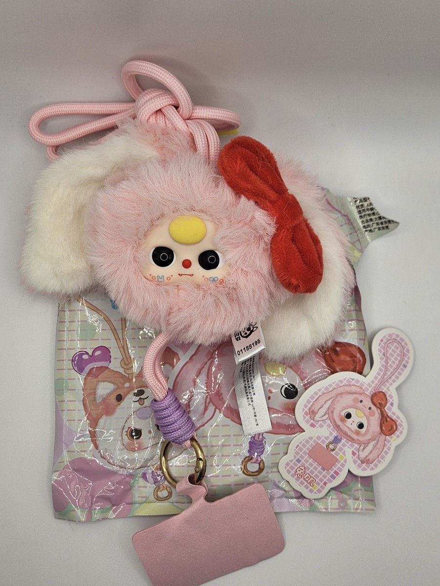intel bunny people 3点セット BB3 Baby Three Animal Plush Lanyard Series: Bunny Rabbit (Pink No
