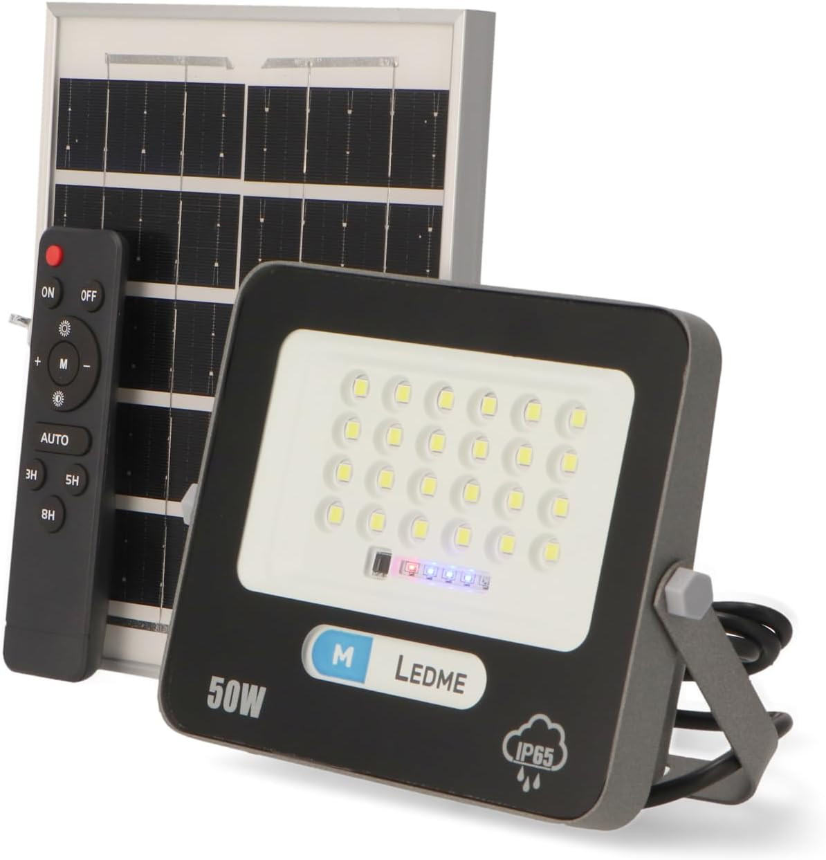 Faretto Solare LED 50W Design Moderno - Illuminazione Giardino 750 Lumen