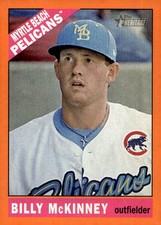2015 Topps Heritage Minor League #37 Billy McKinney Orange #/25