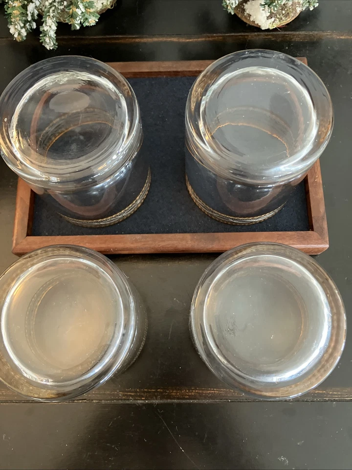 MCM Royal Gallery Low Ball Glasses made in Czech Republic Set Of 4 - Image 4 of 4