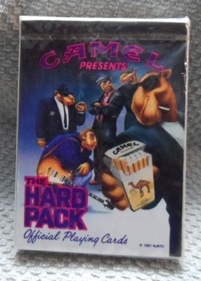 NEW VTG CAMEL CIGARETTES. CAMEL JOE THE HARD PACK SEALED PLAYING