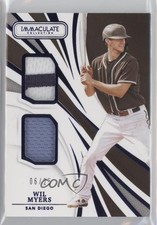 2021 Panini Immaculate Immaculate Duals Blue 6/25 Wil Myers #ID-WM 0hw6