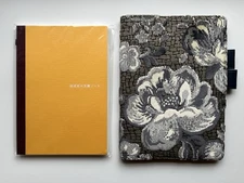 Hobonichi A5 Grid Notebook Original Tomoe River Paper & A5 Velvet Brocade Cover