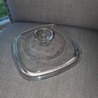 Pyrex A-7-C Square Clear Glass Casserole Lid, 7" — photo 1