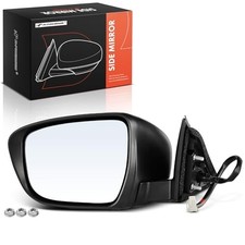 Power Door Mirror Compatible with Nissan Rogue 2014-2020 - Driver Side Black