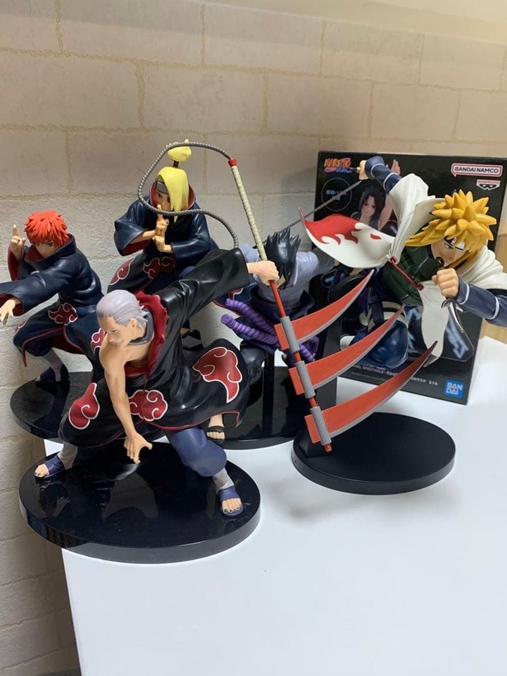 Figurine Naruto Sasori Akatsuki, 3 Personnages PVC