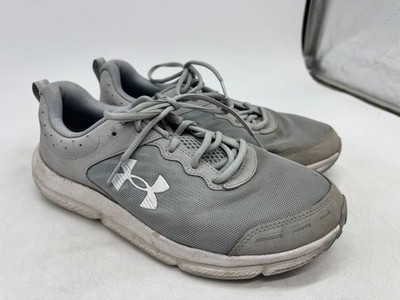Under Armour Charged Assert 10 Athletic Sneakers Men's Mod Gray White - 10 Wide