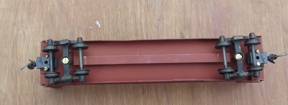 Coche plano de madera para pulpa hobbies de latón HO pintado sin caja Foto 4 de 4