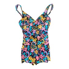Roxanne Womens Vintage One Piece Swimsuit Bathingsuit Size 12 C Cup Summer Vibe