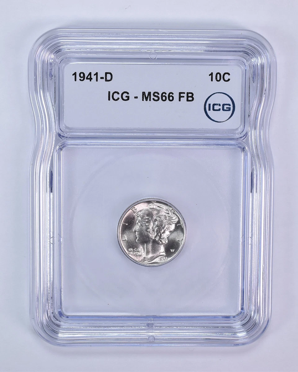 MS 66 Graded 1941 Year Mercury Dimes (1916-1945) for sale | eBay