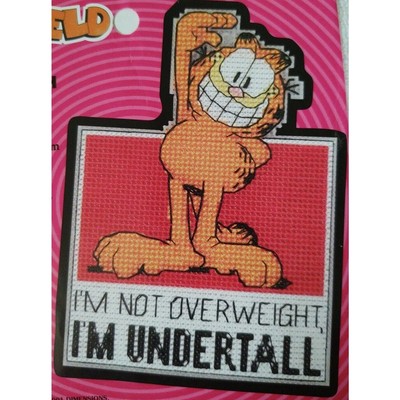 Dimensions Garfield I'm not Overweight I'm Under Tall Cross Stitch Pattern ONLY