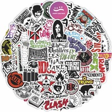 100Pcs Heavy Metal Band Stickers Rock Stickers Heavy Metal Punk Rock