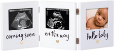 Triple Sonogram Keepsake Photo Frame, Gender Neutral Ultrasound Keepsake, Ideal