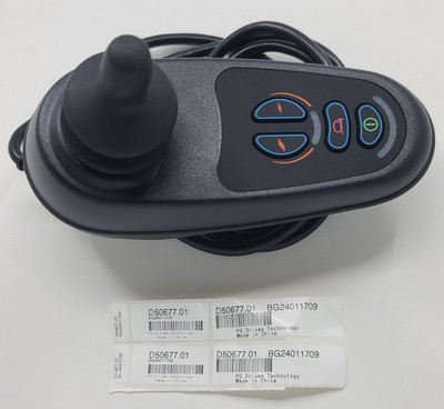 PG DRIVES ELECT WHEELCHAIR VR2 JOYSTICK CONTROLLER  D50677 4-KEYS