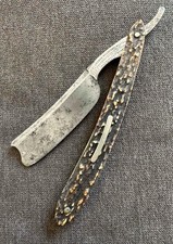 Antique George Wostenholm IXL Straight Razor Stag 7/8