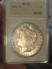 1881 S $1 Morgan Dollar ANACS MS64 "Soapbox Gen 2" Toned #SX0342