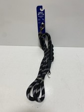 YOULY The Protector Lead Rope Reflective Dog Leash in Black, 6 ft.