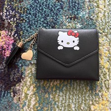 Hello Kitty Black Wallet NEW