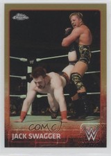 2015 Topps Chrome WWE Gold Refractor 22/50 Jack Swagger #34 7xy