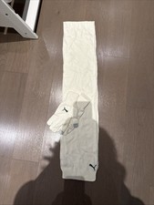 Puma Cream One Size Slouch Scarf And Touchscreen Gloves Set