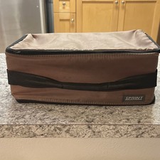 Sprint Brown/Black Zippered cassette Storage Carry Case holds up to 60