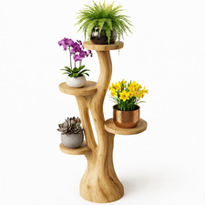 Blumenständer Holz Blumenpodest Pflanzenständer Pflanzentreppe Blumen Ständer