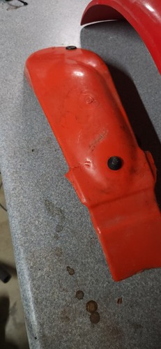 1985 Honda Xl80s Front Fender And Mud Guard OEM plastics - Photo 3/7