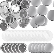 200 Sets Button Maker Supplies, 32Mm/ 1.25 Inch Button Supplies Button Parts, Me