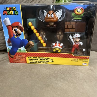 World of Nintendo 2.5in Super Mario Lava Castle Diorama Set
