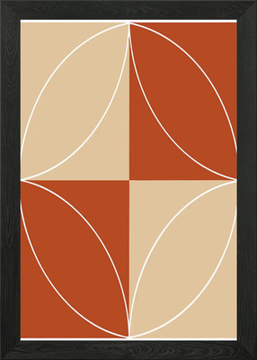 Abstraktes geometrisches Muster gerahmtes Wandbild Poster Leinwanddruck Bild