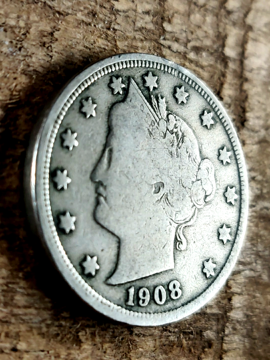 1908 Liberty Head V Nickel ~ G CONDITION ~ US Coin - Claim Yours