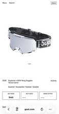 Supreme x 100% Norg Snow Camo Goggles