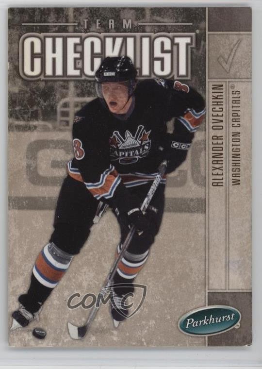 2005-06 Parkhurst Team Checklist Alex Ovechkin Alexander #700 Rookie RC 05u8