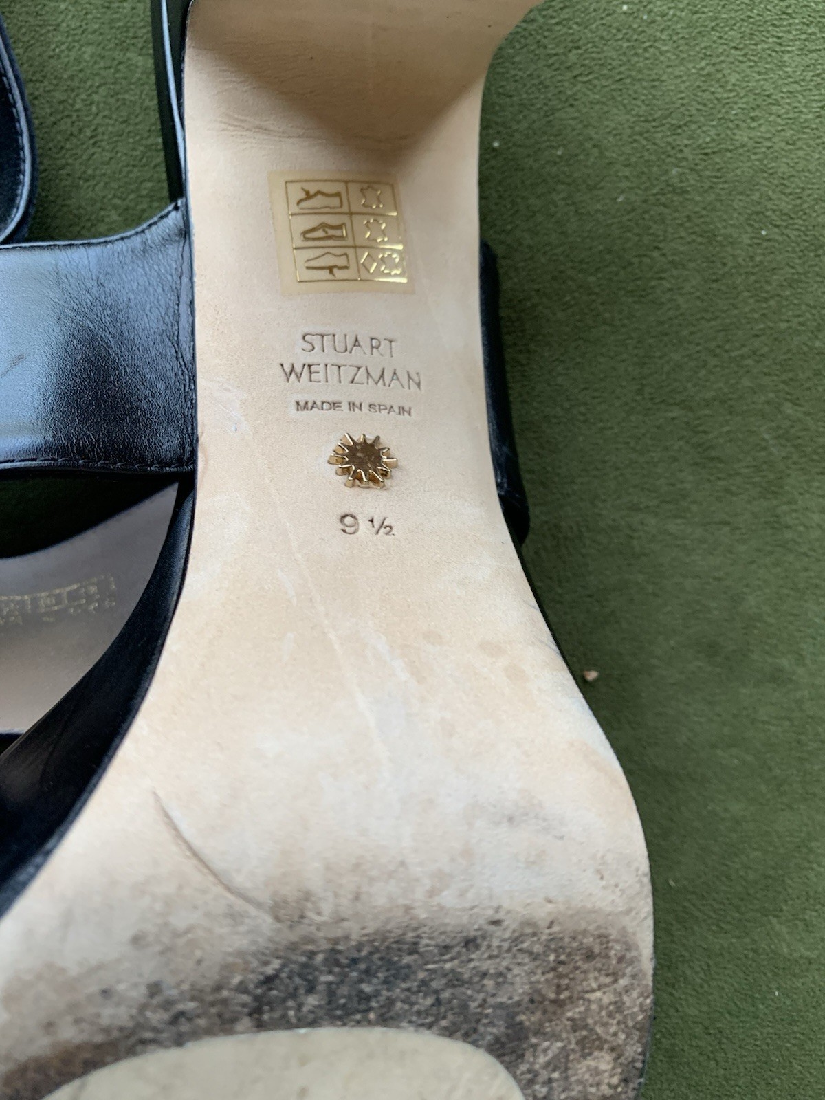 Stuart Weitzman Ono leather platform sandals in b… - image 6