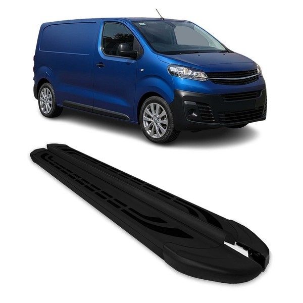 Trittbretter Seitenschweller FüR Opel Vivaro C 2019-2026 L2 L3 Alu Schwarz-image
