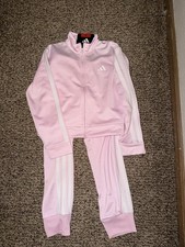 adidas Youth Kids' 2 Piece Tracksuit Outfit Set, Jacket and Jogger size 6